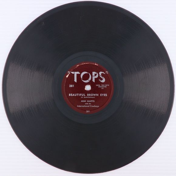 Mimi Martel, Bob Sandy - Beautiful Brown Eyes / Cold Heart 78rpm Record TOPS 281 - Picture 4 of 16